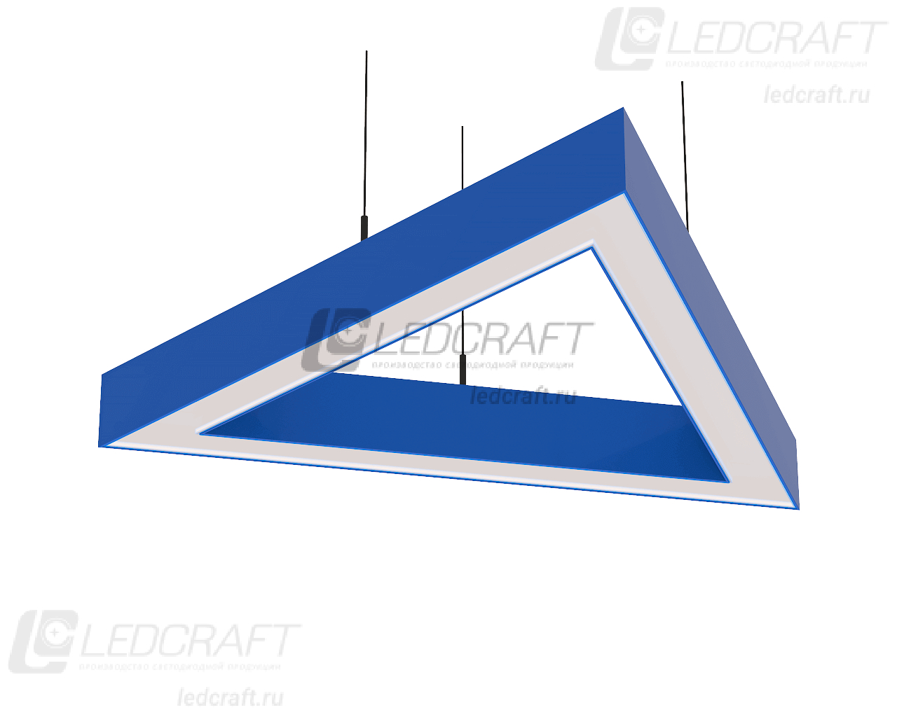 Треугольный светодиодный светильник LC-LP-3535 30 Вт 633 мм 6000К Опал - фото 7
